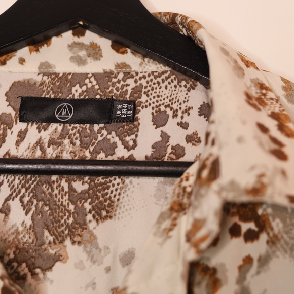 Missguided Leopard Print Blouse - US12 - Picture 5 of 5
